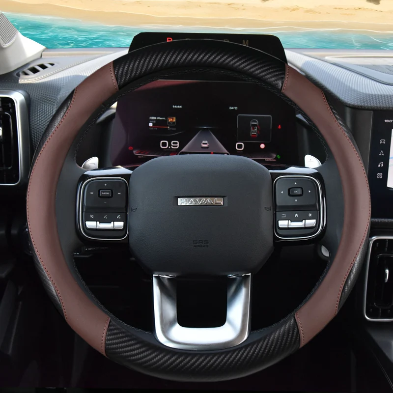عجلة توجيه سيارة غطاء 38 سنتيمتر ل Haval H9 2025 Dargo 2024 M6 زائد H6 Hev F7 Jolion H3 H5 F7x Jolyon Jolion اكسسوارات السيارات