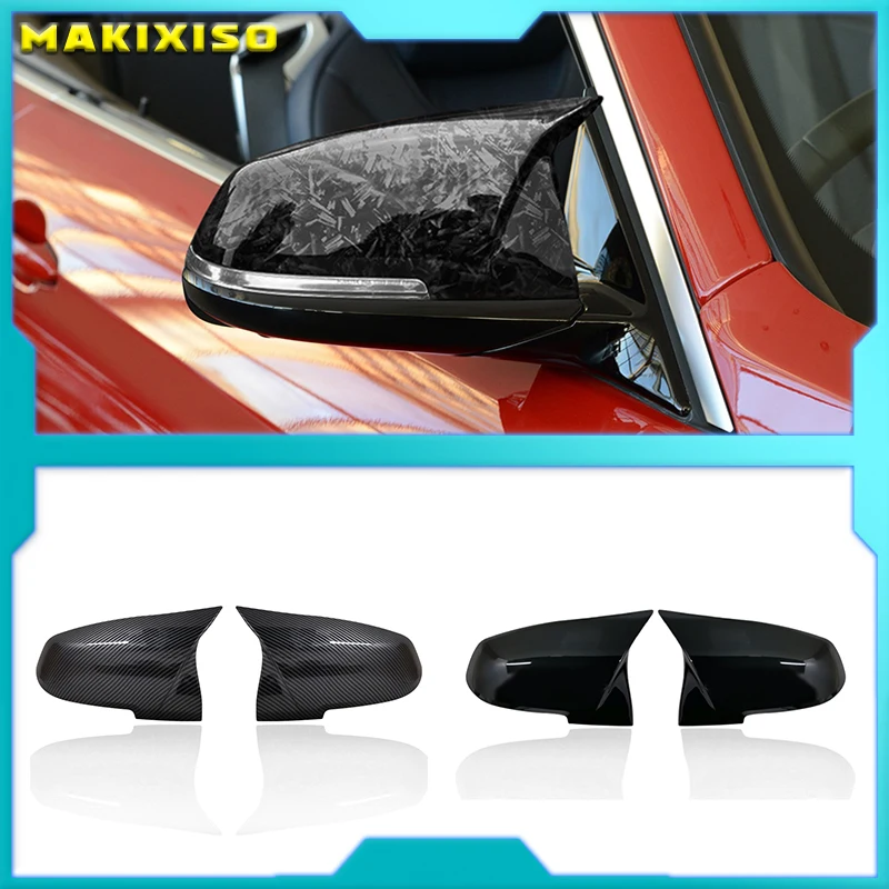 

For BMW 1 2 3 4 X Series Rear View Side Mirror Cover F20 F21 F22 F23 F30 F32 F36 X1 E84 F87 M2 Carbon fiber pattern Accessories