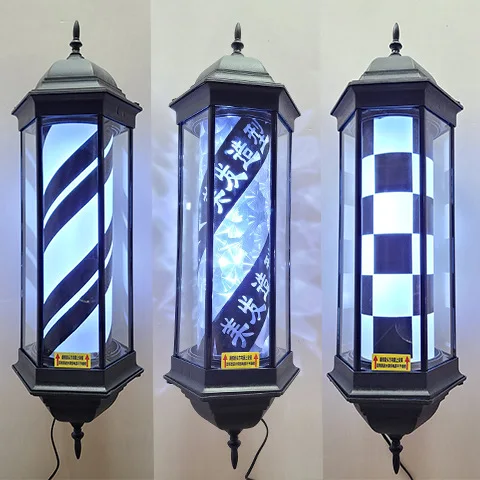 

Fashion LED hairdressing, turn light, Rome, hair salon, super bright, waterproof, small light box, wall hanging