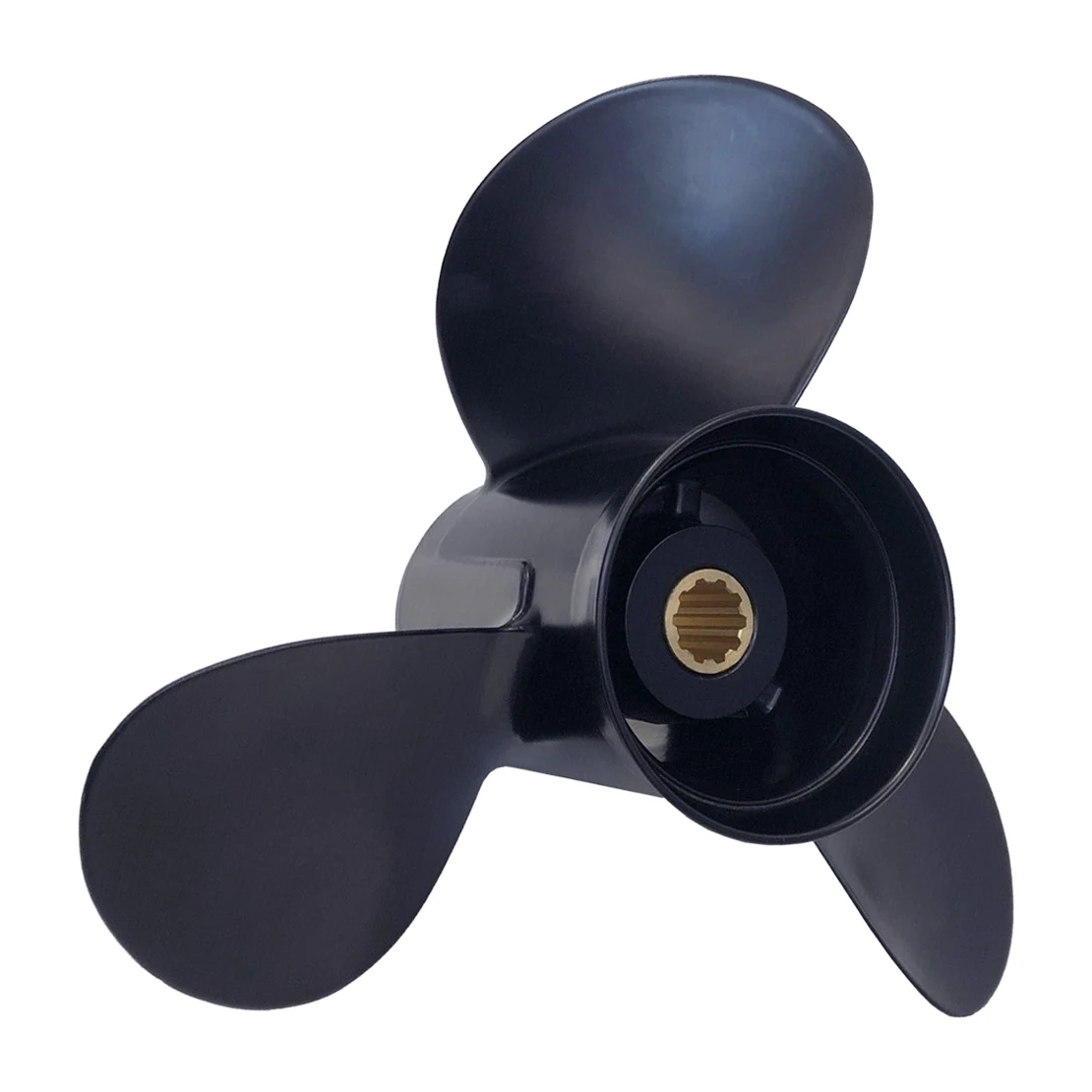 

48-19640A40 346-64104-5 3R0B645270 Boat Propeller Fit for Mercury Mariner Tohatsu Nissan Outboard 25-30HP Black Aluminum Alloy