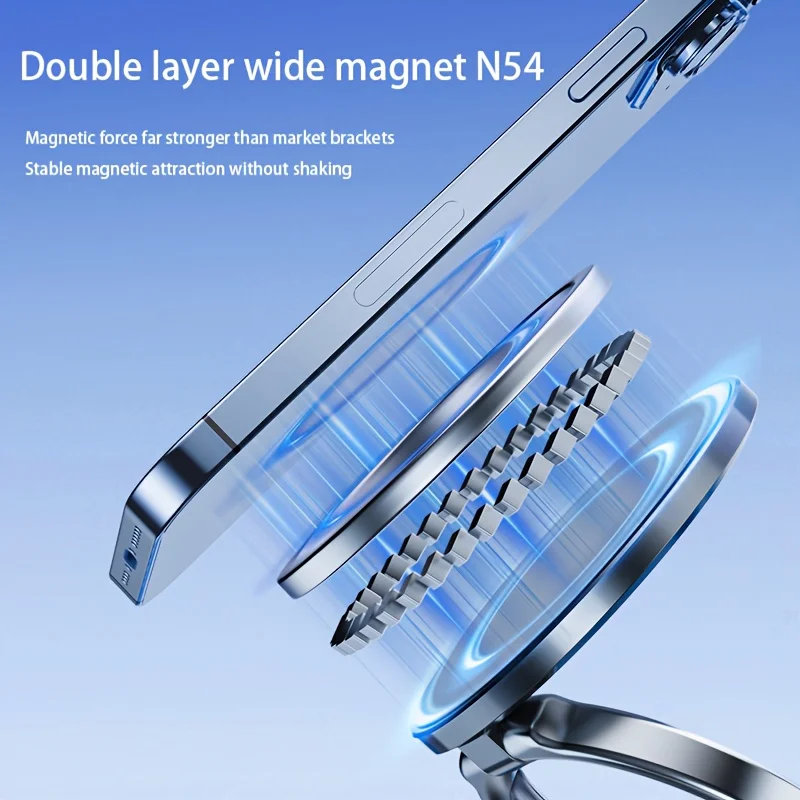 حامل هاتف السيارة المغناطيسي مع مادة ABS شفط قوي، ملاحة آمنة أثناء القيادة، حامل هاتف للسيارة