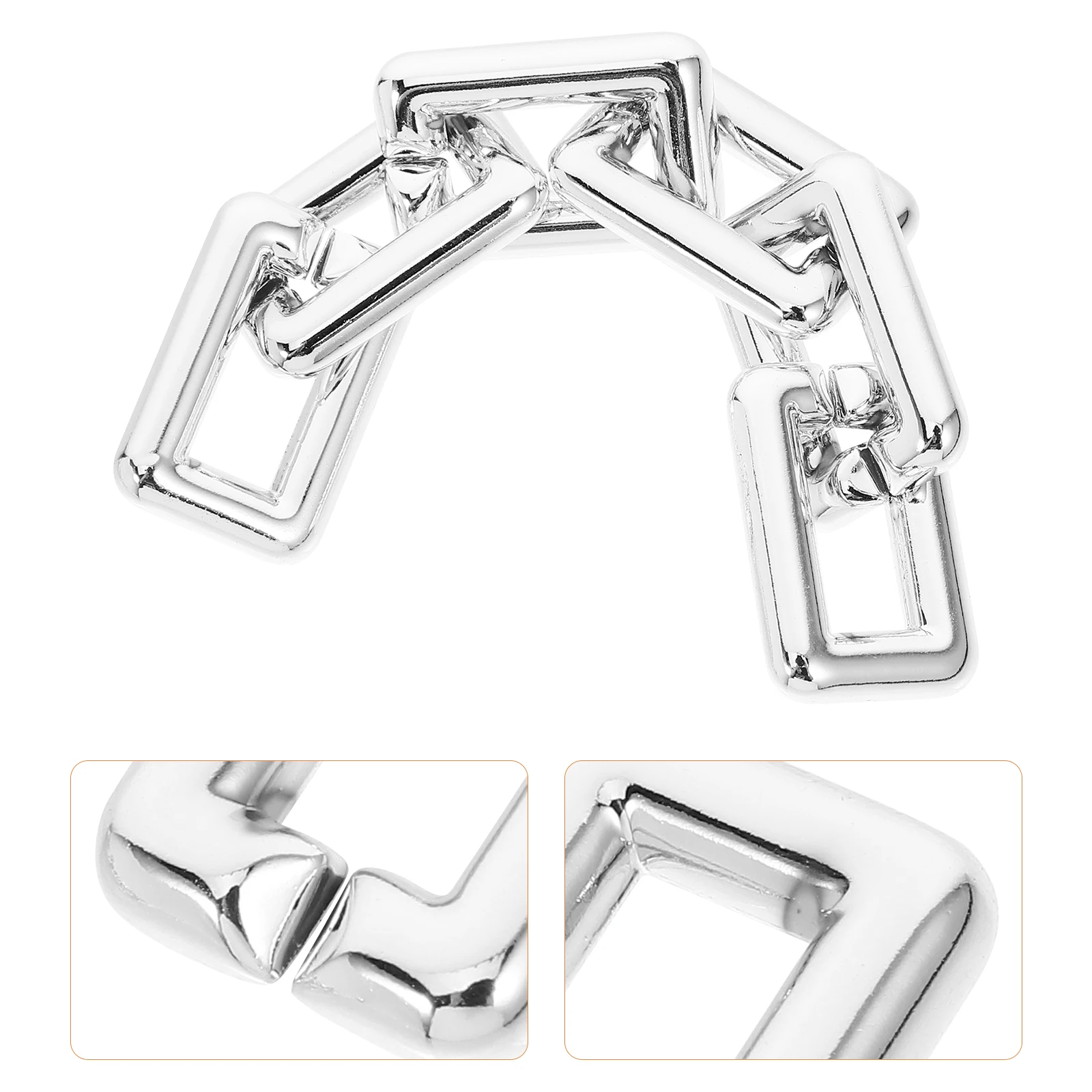 

50 Pcs Simple Decorative Chain Repair Link Abs Quick Connector Links Connectors