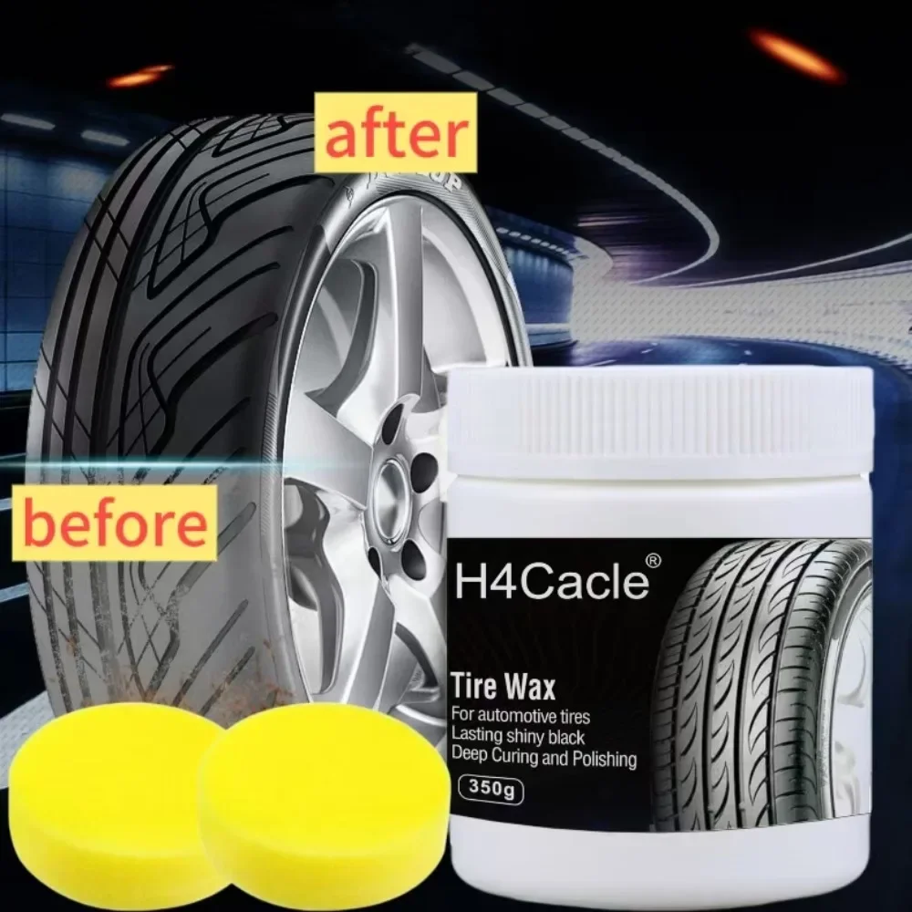 H4Ccacle Tire Wax Durable Protection Gloss Enhancer| Long-Lasting Car Tire Gloss Enhancer Anti-Aging Maintenance Coating