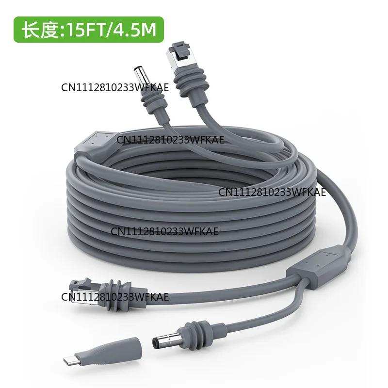 FOR CB15 Mini dc waterproof to typec car double head 2-in-1 connection power cord