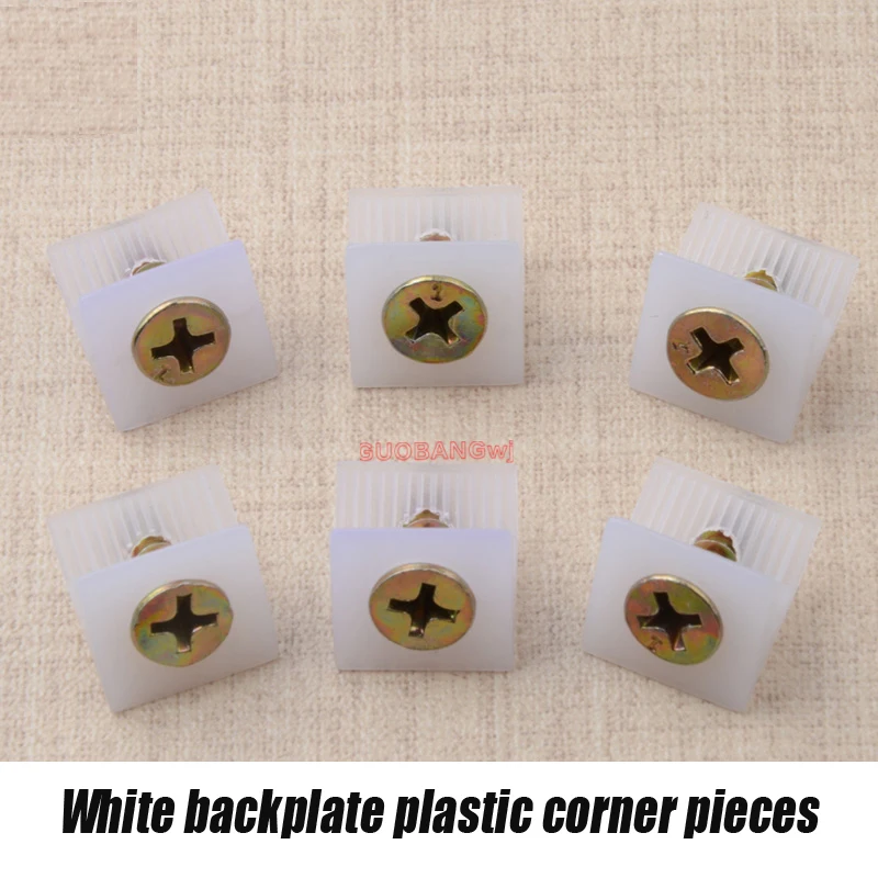 45 Degree Furniture Support Bracket, Plastic Fastener for Cabinet Wardrobe Back Panel Clip, Small Angle Code, Shelf Holder