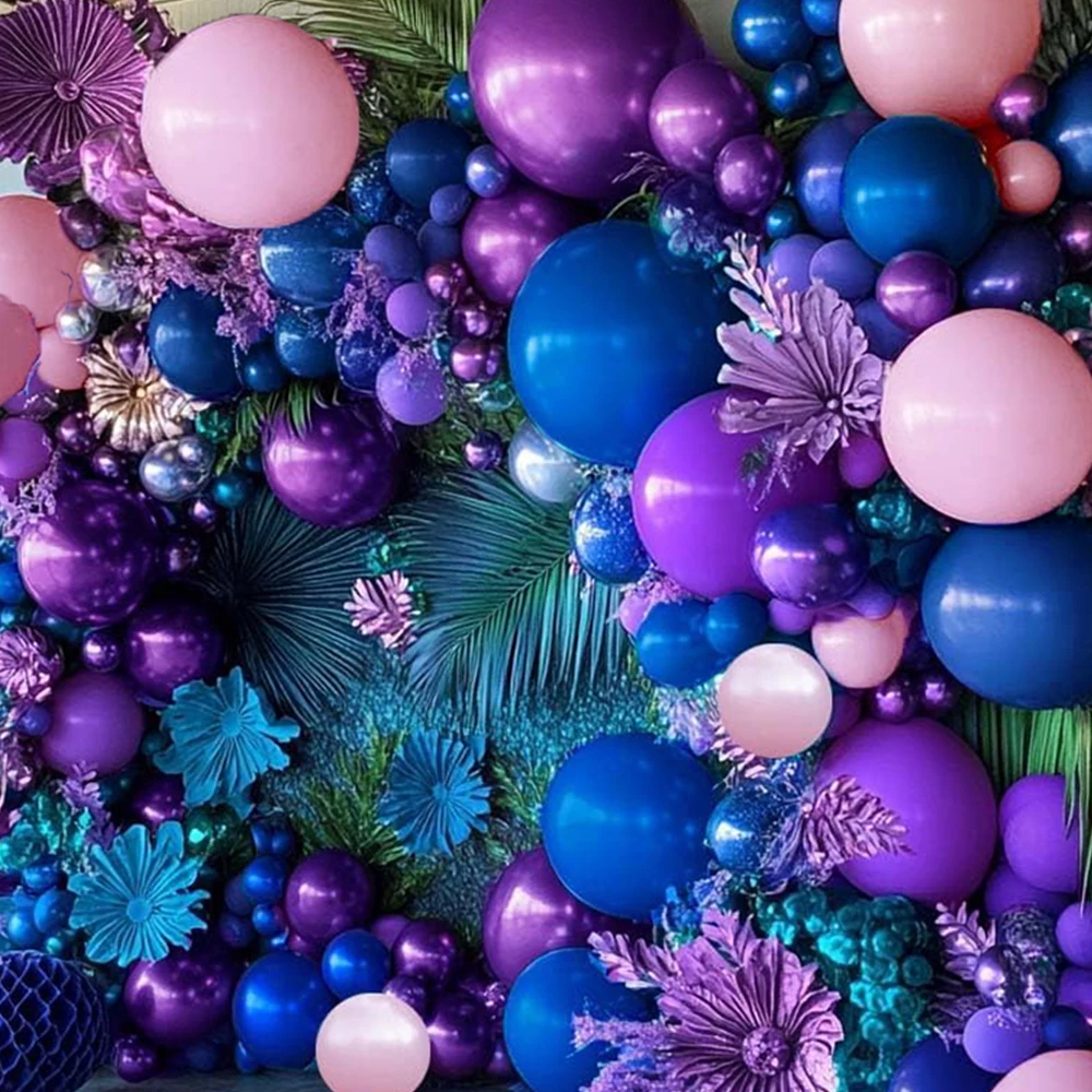 Purple,Marca Pink,Deep Blue,Balloon Arch Kit, Party,Wedding,Singles' Party,Halloween Decoration birthday decoration balloons