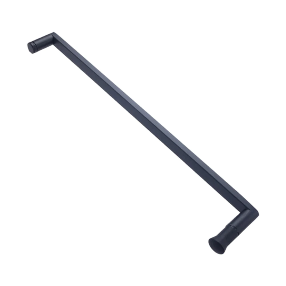 304 Stainless Pull Black Shower Handle Single Piece Pack 304 Stainless Steel Shower Handle 440mm Hole Spacing For Shower Rooms