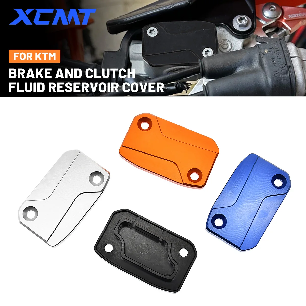 

Motorcycle CNC Front Brake Clutch Fluid Reservoir Cover Cap For KTM XC XCW XCF SX SXF EXC EXCF TPI 125 150 250 350 450 2017-2023