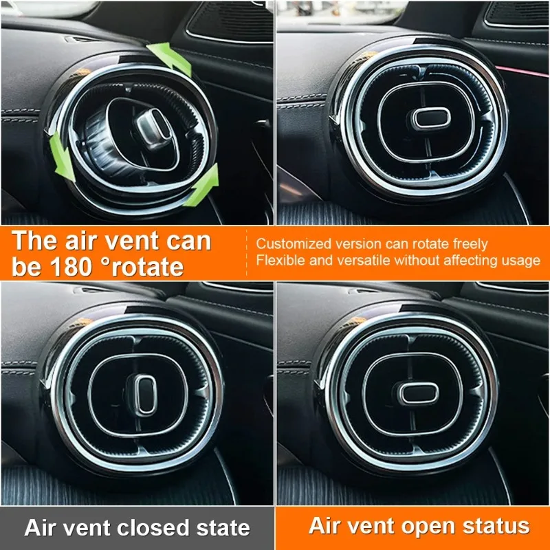 

Внутренние молдинги 64-цветные светодиодные вентиляционные отверстия RGB для Mercedes Benz W206 C-Class GLC X254, турбинная насадка, окружающий свет, кондиционер