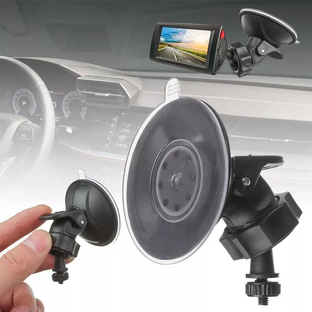 Mini Suction Cup Mount Tripod Auto Car Dvr Holder Dv Bracket Stand Phone Connector Gps Camera 6mm Holder Screw Y4m1