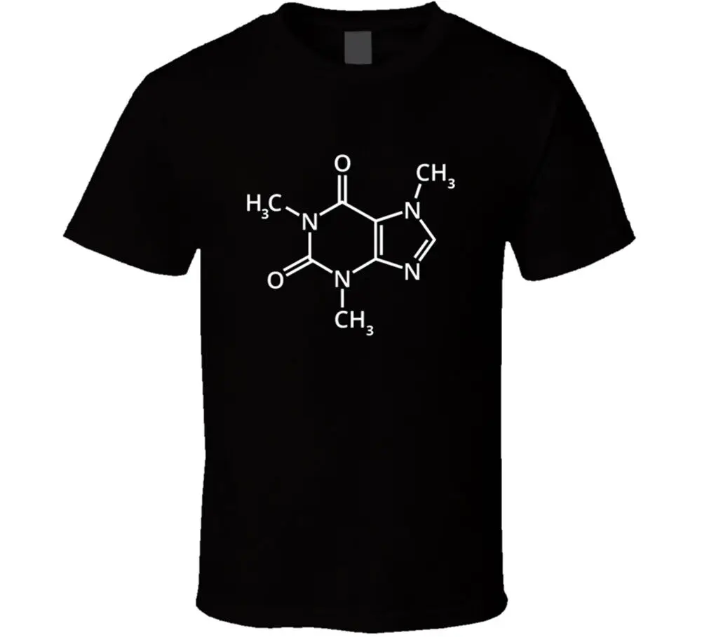 Caffeine Chemical Coffee Formula Molecular Barista Espresso T Shirt New