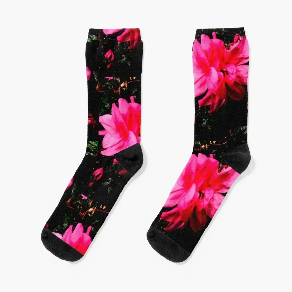 

hot pink Socks summer christmass gift colored anti-slip Mens Socks Women's