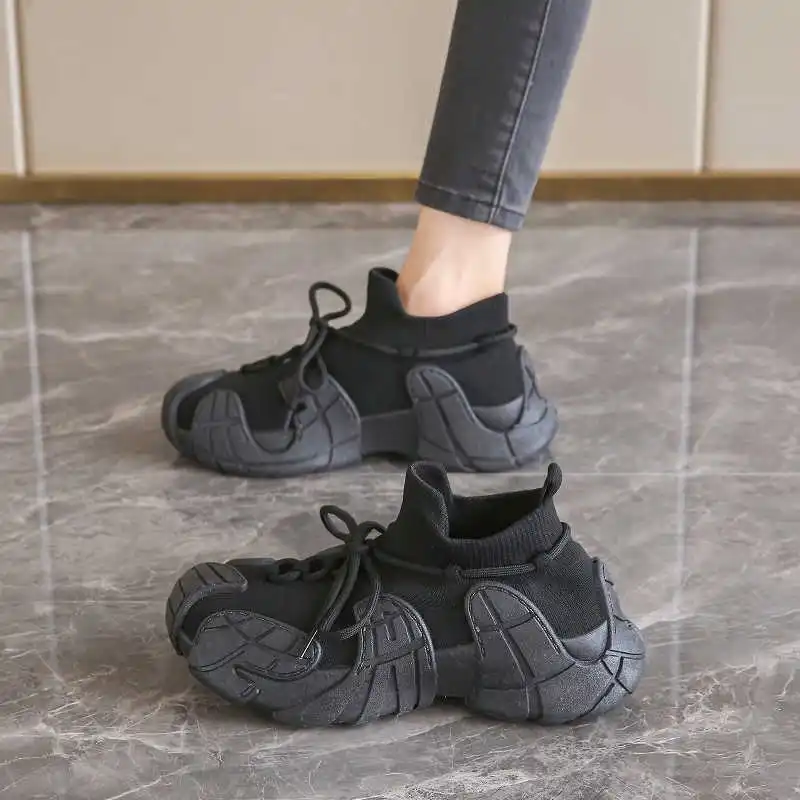 Round Foot Platform Women's Shoes For A Low Heel Dress Shoes Women's Heels Summer Sneakers For Sports Sapatenes Shooes
