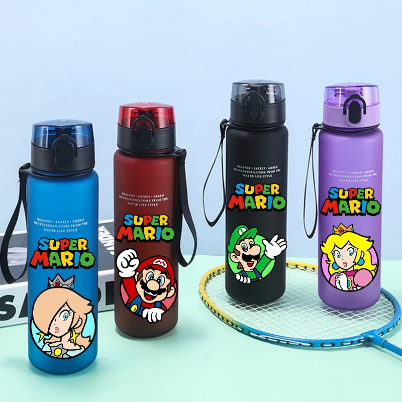 

Бутылка для воды 650 мл, детская, с изображением Йоши и Луиджи, супермодная кружка для мальчиков и девочек, для занятий спортом на улице, для школы, детская кружка большой емкости, подарок