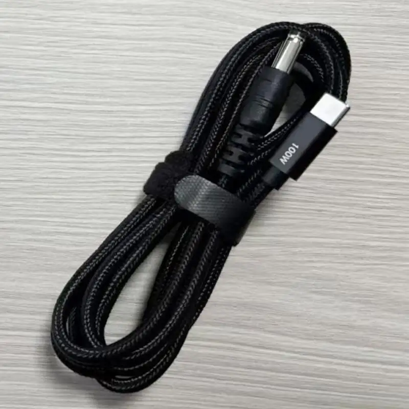Universal Laptop Power Converters DC5.5mm to USB C 100WPD Charging Cable Including Multiple Adapter for Different Models