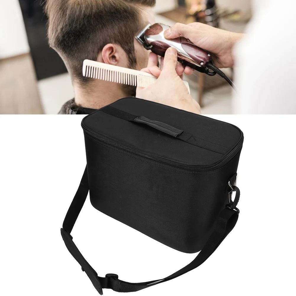 Black M Size Portable Large Capacity Barber Carrying Bag Hairdressing Salon Styling Tools Suitcase Hair Cutting Tool Scissor Bag