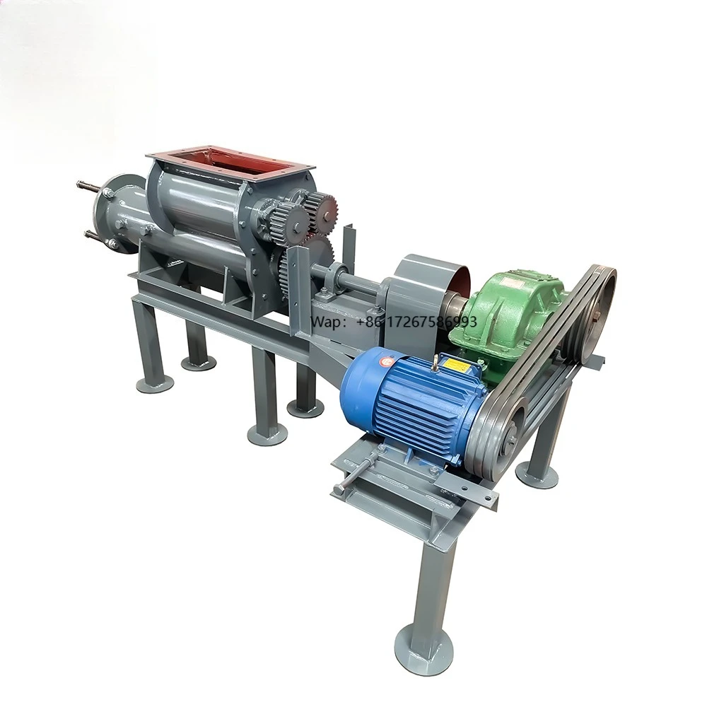 Double-shaft Industrial Dust Humidifier for Lime Powder Single-shaft Mixer Carbon Steel/Stainless Steel 380V