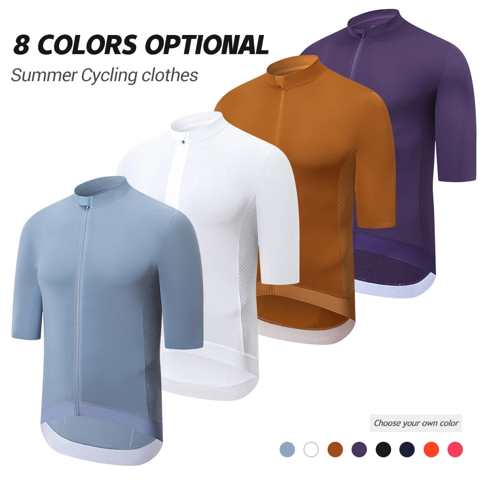 

Men's Cycling Jersey Mid Length Sleeves MTB Shirt Mountain Road Bike Jersey Quick Dry Pro Team mtb bicycle clothing sports top