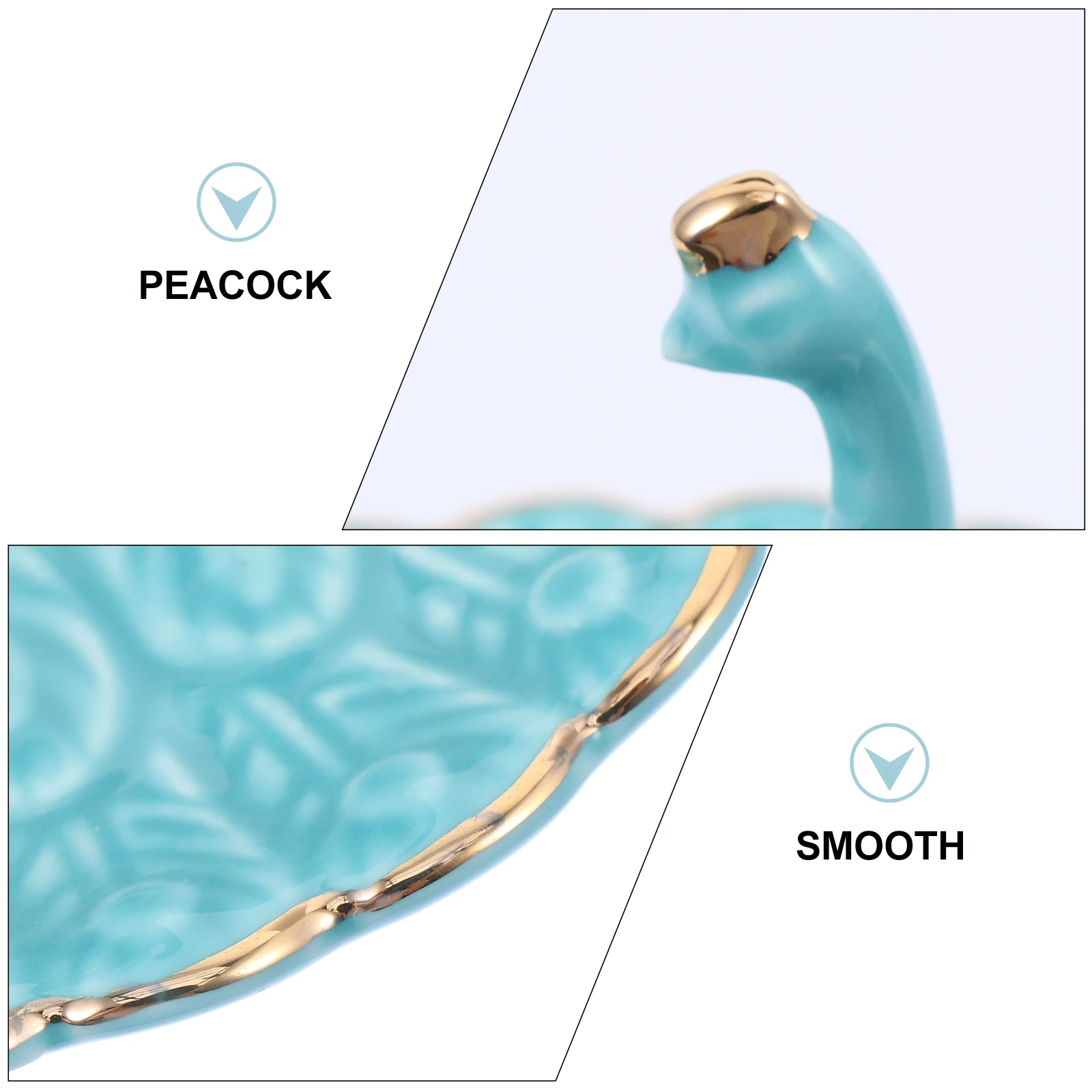 

1 шт. органайзер для ювелирных изделий, керамическая тарелка для хранения колец, серег, ожерелий, браслетов, настольная тарелка для макияжа