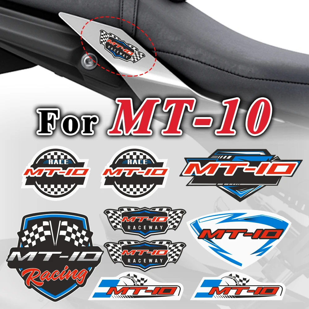 For Yamaha MT-10 MT 10 MT10 2016 2017 2018-2023 2024  PVC Motorcycle Stickers Multi-style Emblems Decorative Decals Accessories