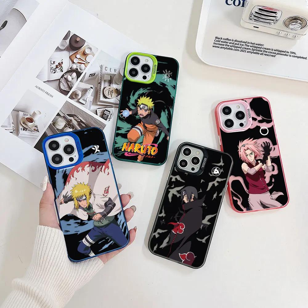 Japan Anime Narutos Pians Phone Case for XiaoMi Mi 11 Lite 12T POCO X3 GT NFC F4 X5 5G Lens Creative Border Hard TPU PC Cover