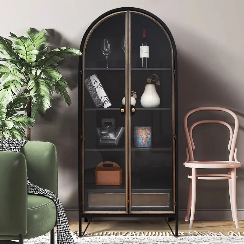 Living Room House Wine Bar Cabinet Display Modern Simple Stylish Wine Cabinet High Quality Bar Alcool Meuble Bar Furniture