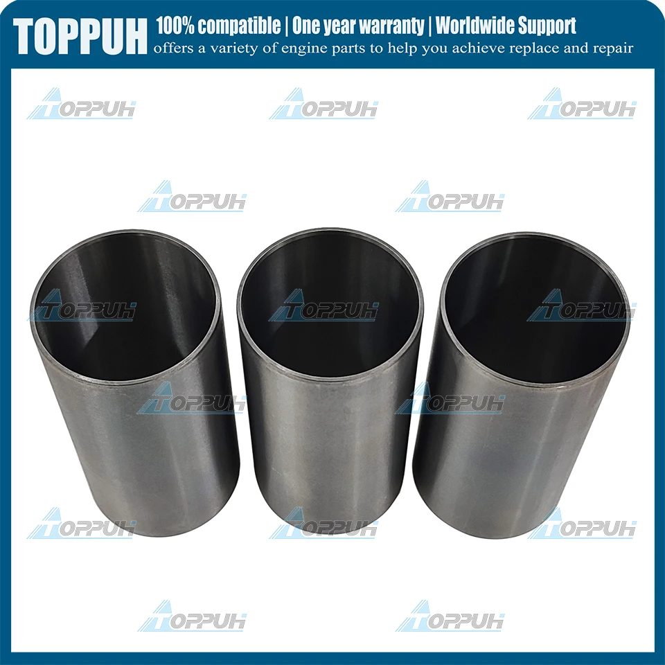 New 3PC For Kubota D722 Engine Semi finished New Cylinder Liner (For One Engine)