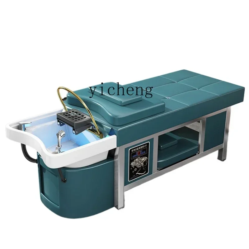 Thai massage head treatment water circulation fumigation hair salon special ceramic basin shampoo bed