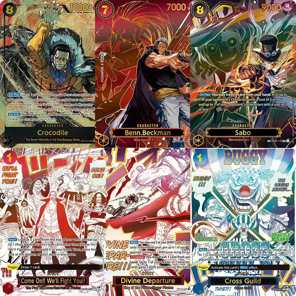 

Agent One Piece Card Game Sixth Edition OPCG Hot-stamped cards Laser Hologram Cards Japanese Game Anime Collection Cards.