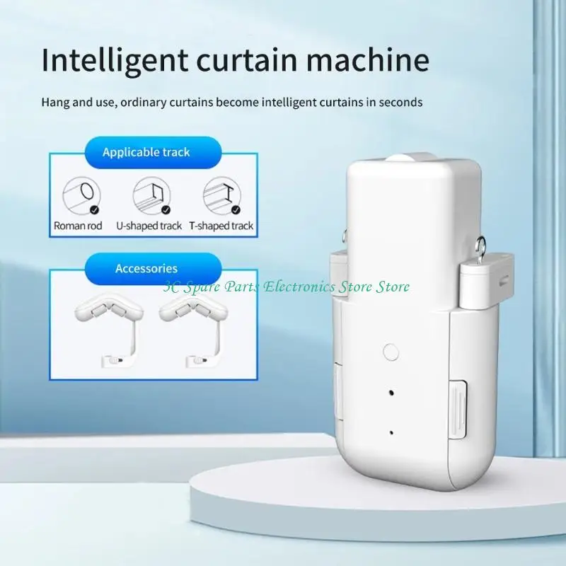 SZ WiFi intelligent Curtain Device Motor Operated Drapery System With 4000mAh Rechargeable Battery For Roman Rod T Track U