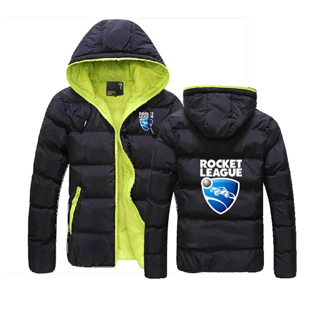 

2024 Rocket League Logo New Men Autumn and Winter Hot Sale Cotton Suit Jacket Casual Hooded Solid Color Fashion Coat Tops