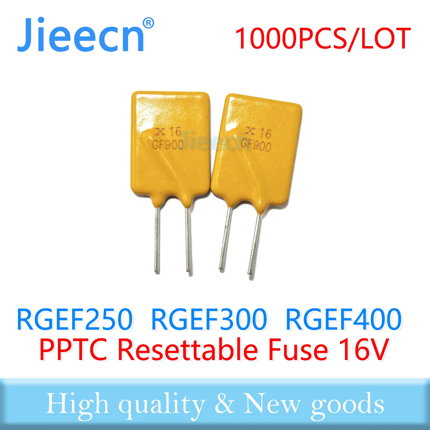 1000PCS RGEF250 RGEF300 RGEF400 16V 2.5A 3A 4A GF250 GF300 GF400 JK16-250 JK16-300 JK16-400 Resettable Fuse PPTC RGEF JK16 DIP