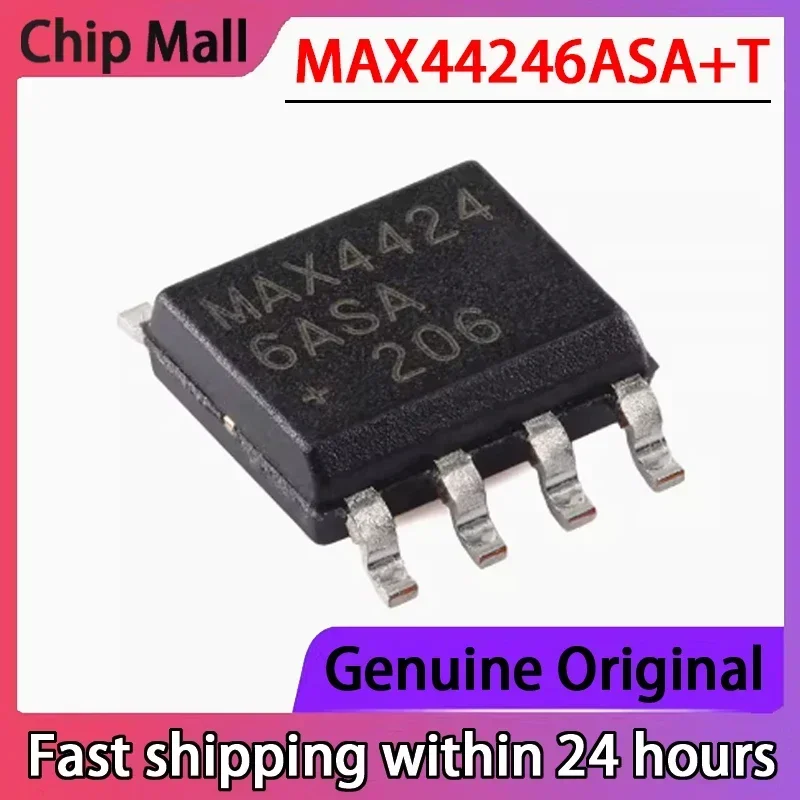 5PCS New  MAX44246ASA+T MAX44246ASA SOP-8 36V Low Noise Precision Dual Channel Operational Amplifier Chip