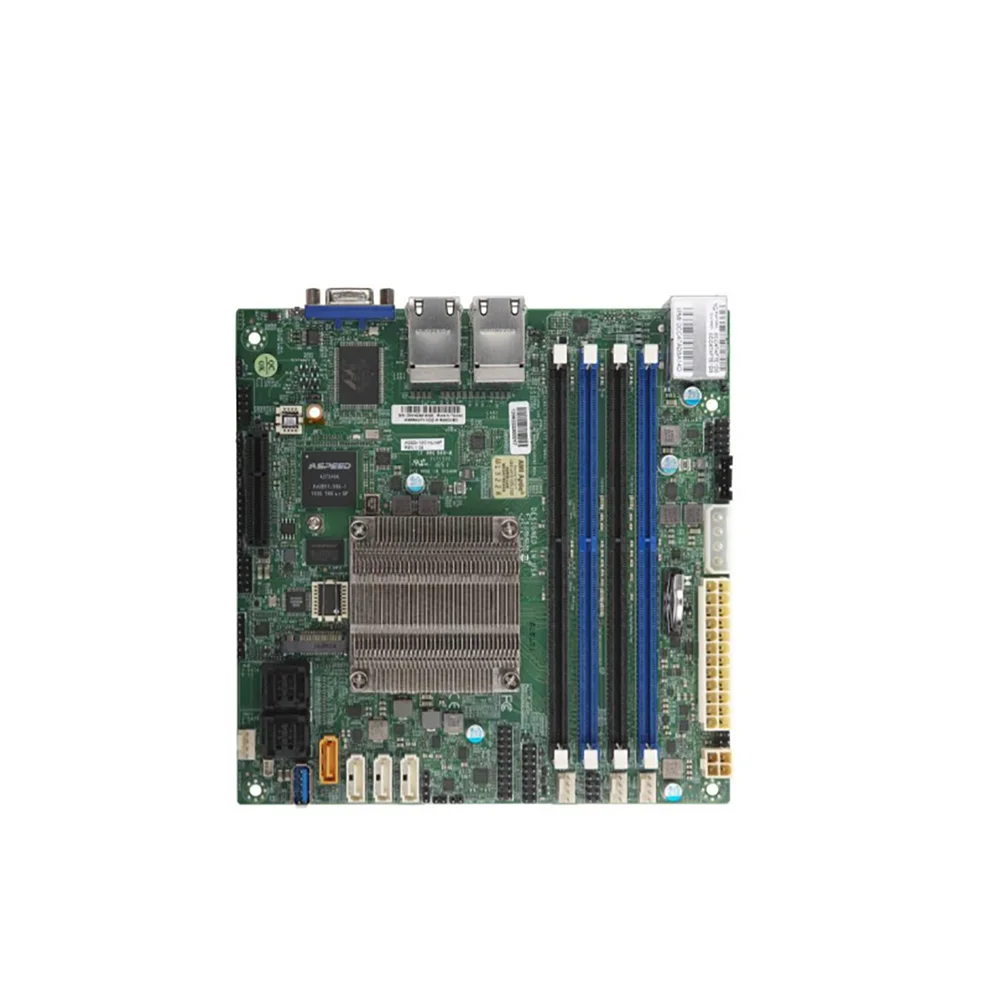 A2SDi-8C-HLN4F For Supermicro Mini-ITX motherboard C3758 Socket FCBGA-13108 Core 8 thread frequency 2.2