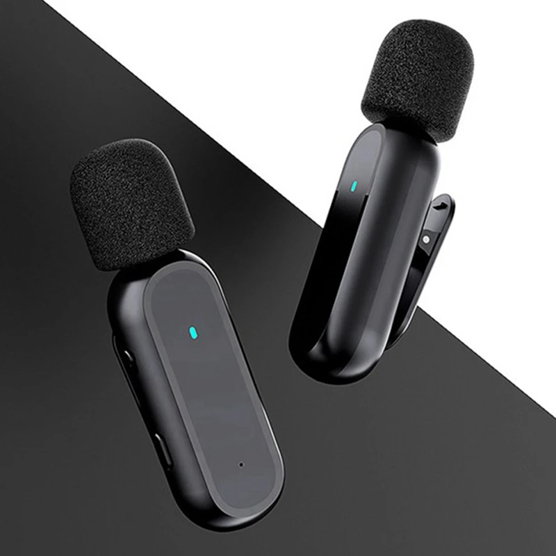 Drahtloses Lavalier-Mikrofon Typ C, Audio- und Videoaufzeichnung, HD-Rauschunterdrückungsmikrofon, eins für zwei Ladeversionen