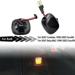 2PCS LED Turn Signal Side Marker Light Dynamic Sequential Lamp For Skoda Fabia Octavia Mk1 Mk2 Roomster Rapid NH3