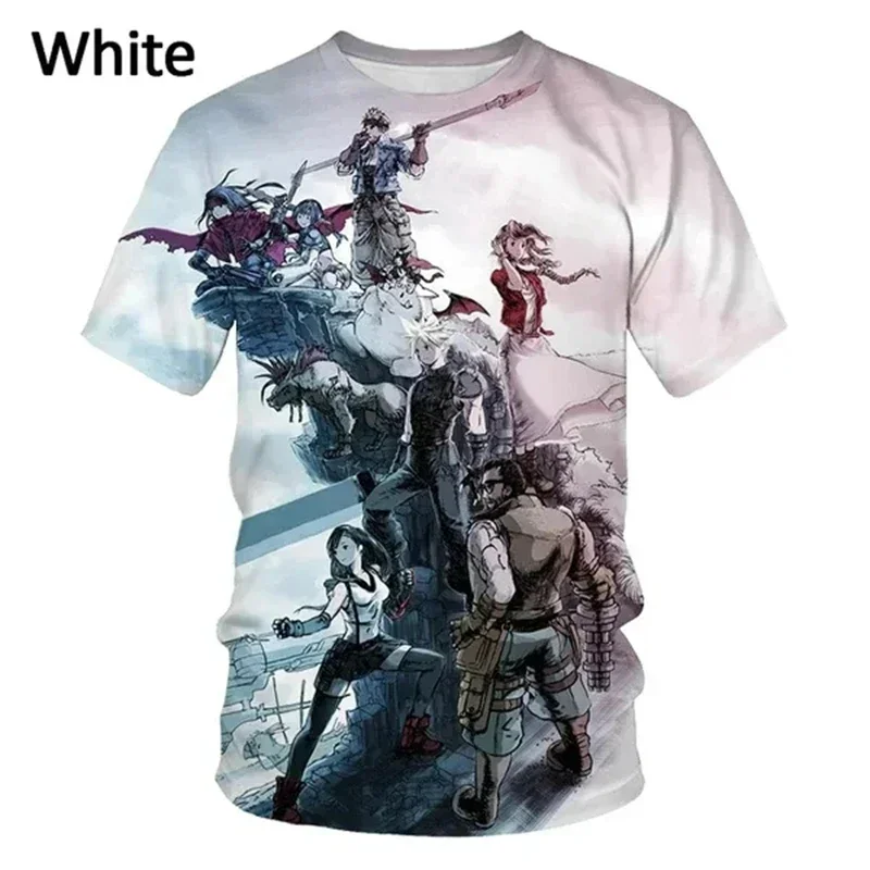 3D Animation Game Print Sports Quick-dry Breathable Men T-shirt Outdoor Street Harajuku Popular Cute Girl Y2K Short Sleeve Top