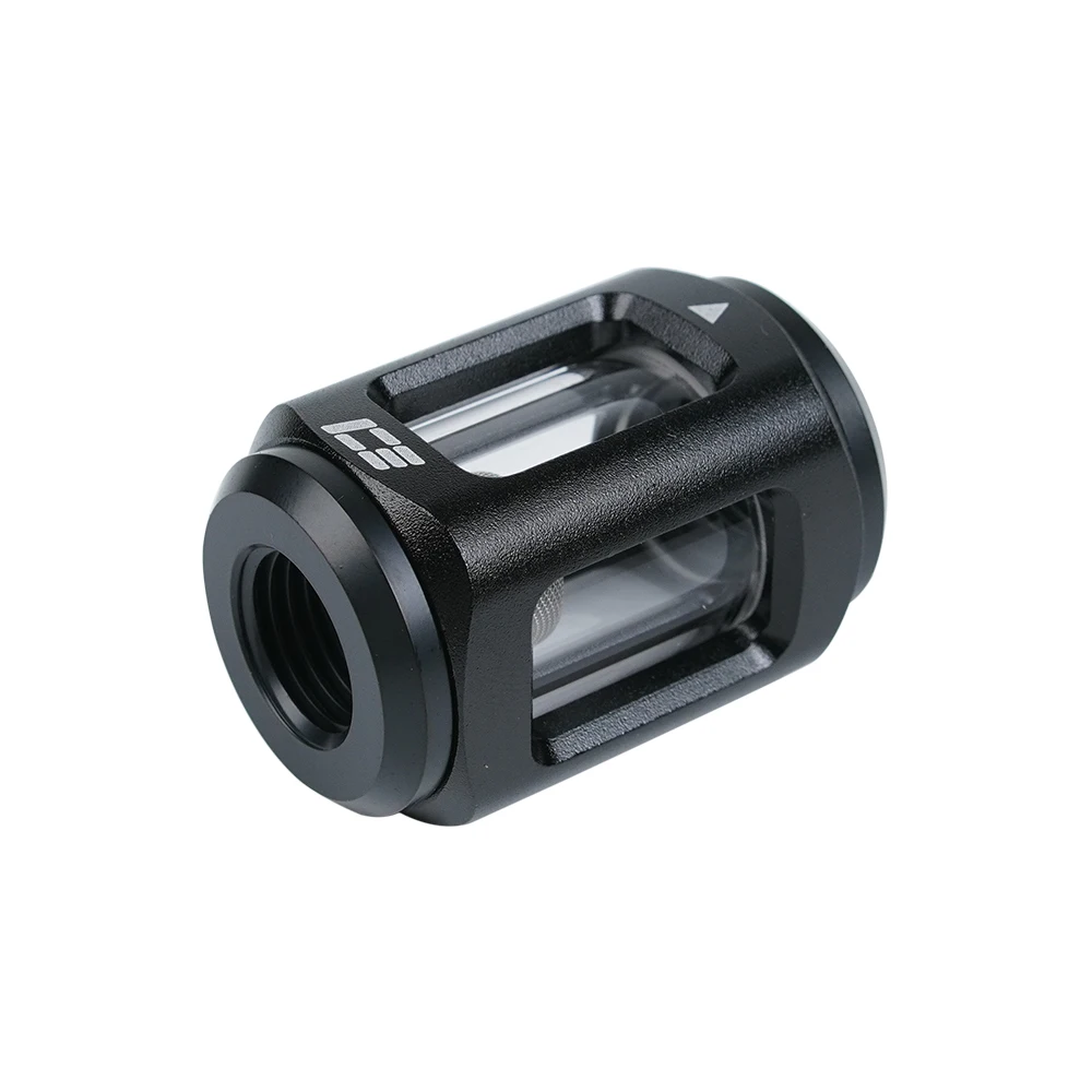 IceManCooler High Quality F40 Glass Liquid Filter For Computer Water Cooling Loop Build,G1/4" Inner Thread,Highly Recommend