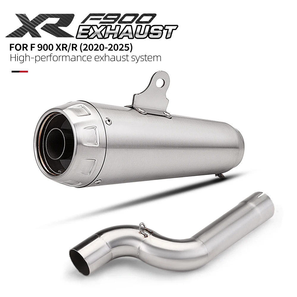 

For F900 F900R F900XR Slip On Line Motorcycle Exhaust Stainless Pipe Muffler Exhaust Motorcycle