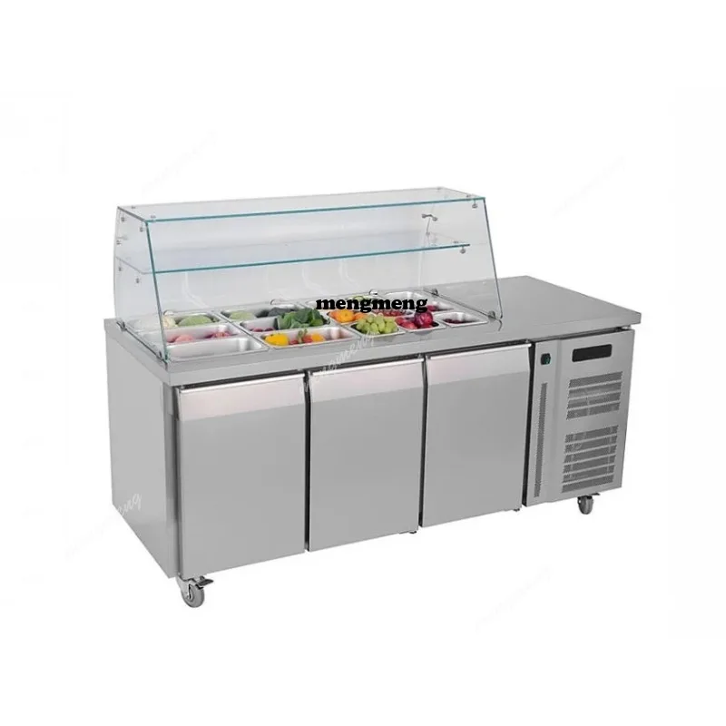 Commercial Refrigeration Equipment Freestanding Salad Fridge Bench Freezer Salad Refrigerator Counter Fridge