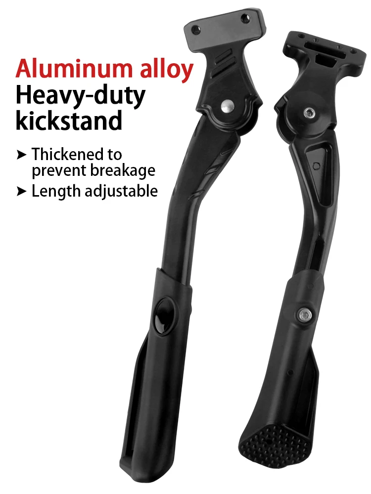 AliExpress WUZEI Adjustable MTB Kickstand Heavy Duty Aluminum Alloy MTB Snow Folding Electric Bike Footrest Kit Rear Supporter 16-29 Inch Bicycle