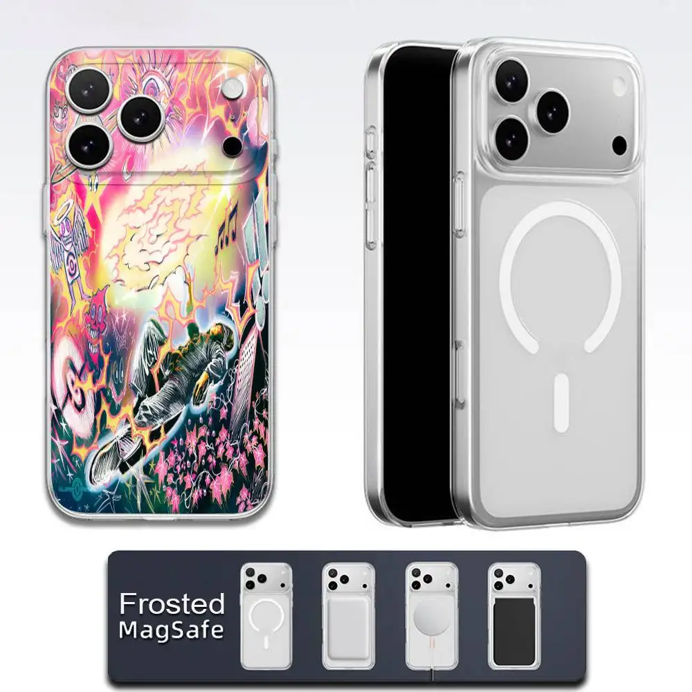 T-Tony Boy UFORIA Going Hard Umile telefoonhoesje voor iPhone 17,16,15,14,13,12,11,Pro,Max,Plus,E,Air,Mini Magsafe transparant