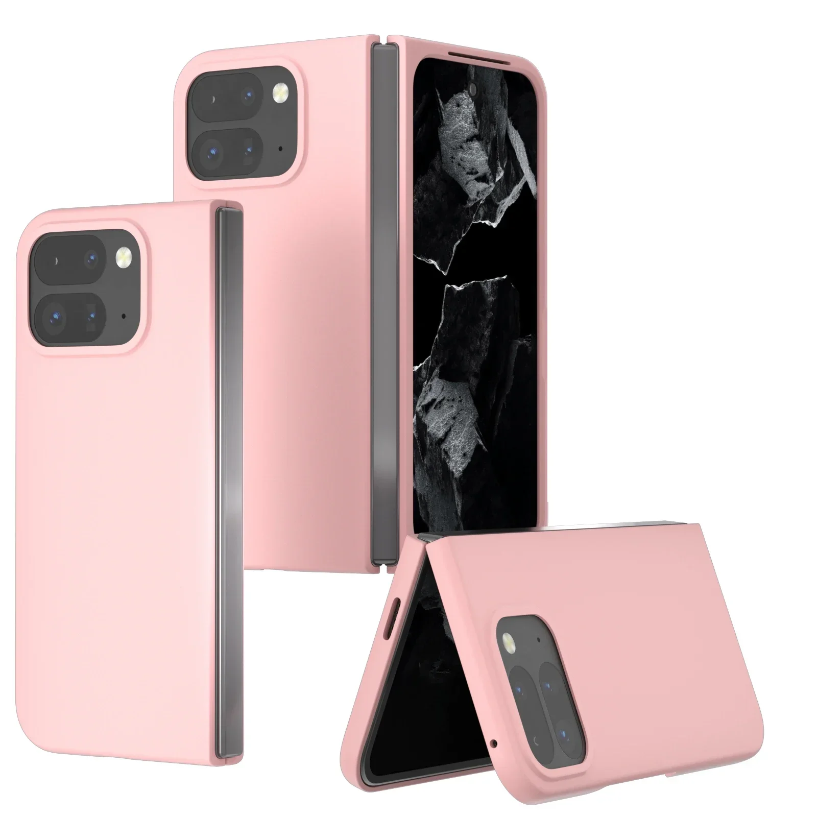 Luxury Matte Skin Phone Case for Google Pixel 9 Pro Fold Case Back Protection Shockproof Cover