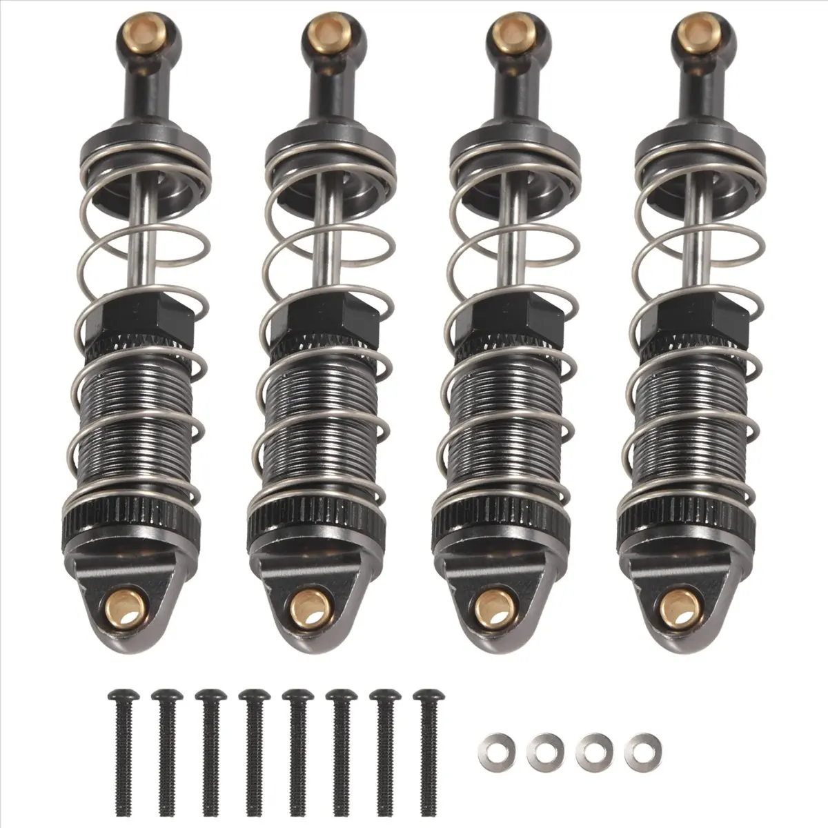 (A30I] for MN86 MN86S MN86K MN86KS MN G500 Adjustable Oil All Metal Shock Absorbers Damper 1/12 RC Car Upgrades Parts,Titanium