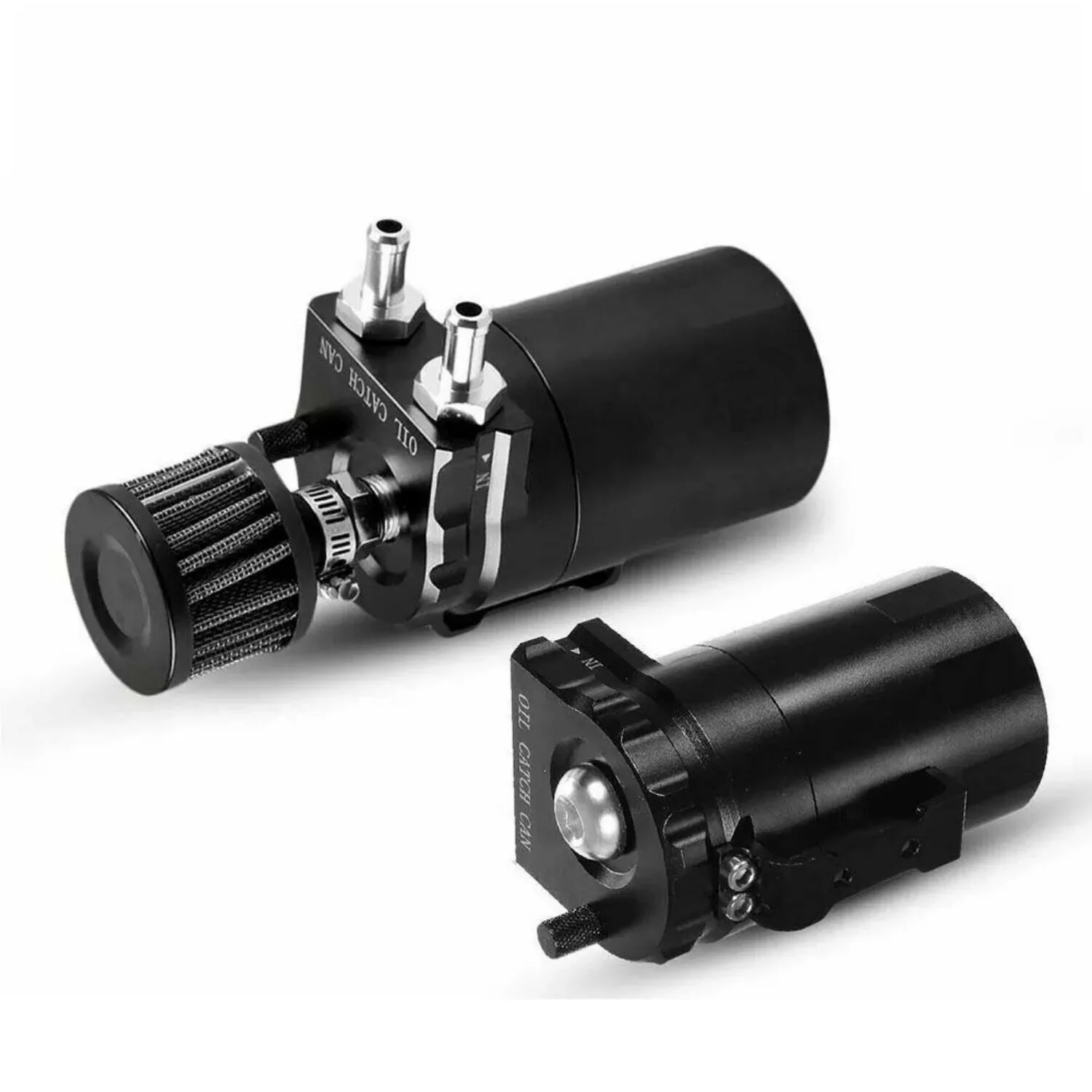 Aluminium Olieval Reservoir Brandstofvangtank Universele Baff Rood Zwart Blauw Zilver Met Luchtfilter 300ML Oliepot Refit Kits