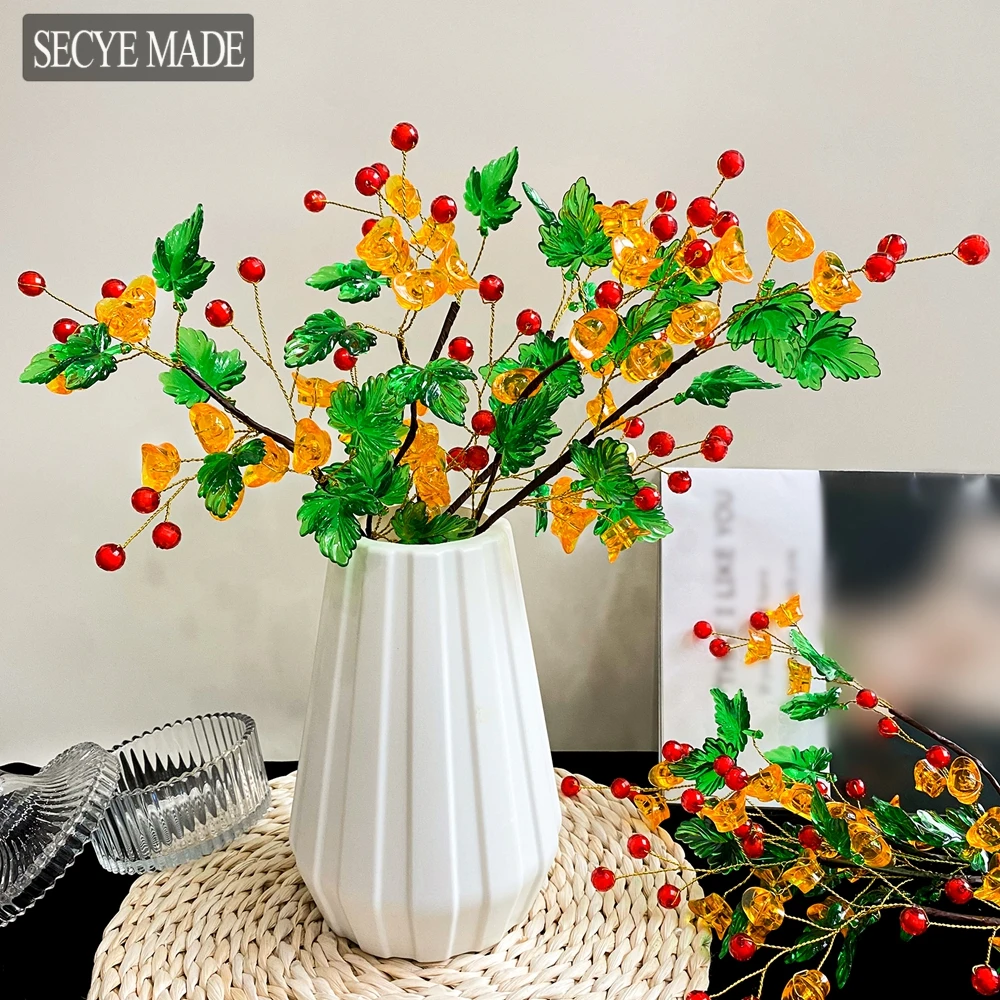 

1/3/5PCS Artificial Resin Flower Simulated Flower Eternal Life Flower Decoration Creative Gift Handmade Wedding Accessories K110