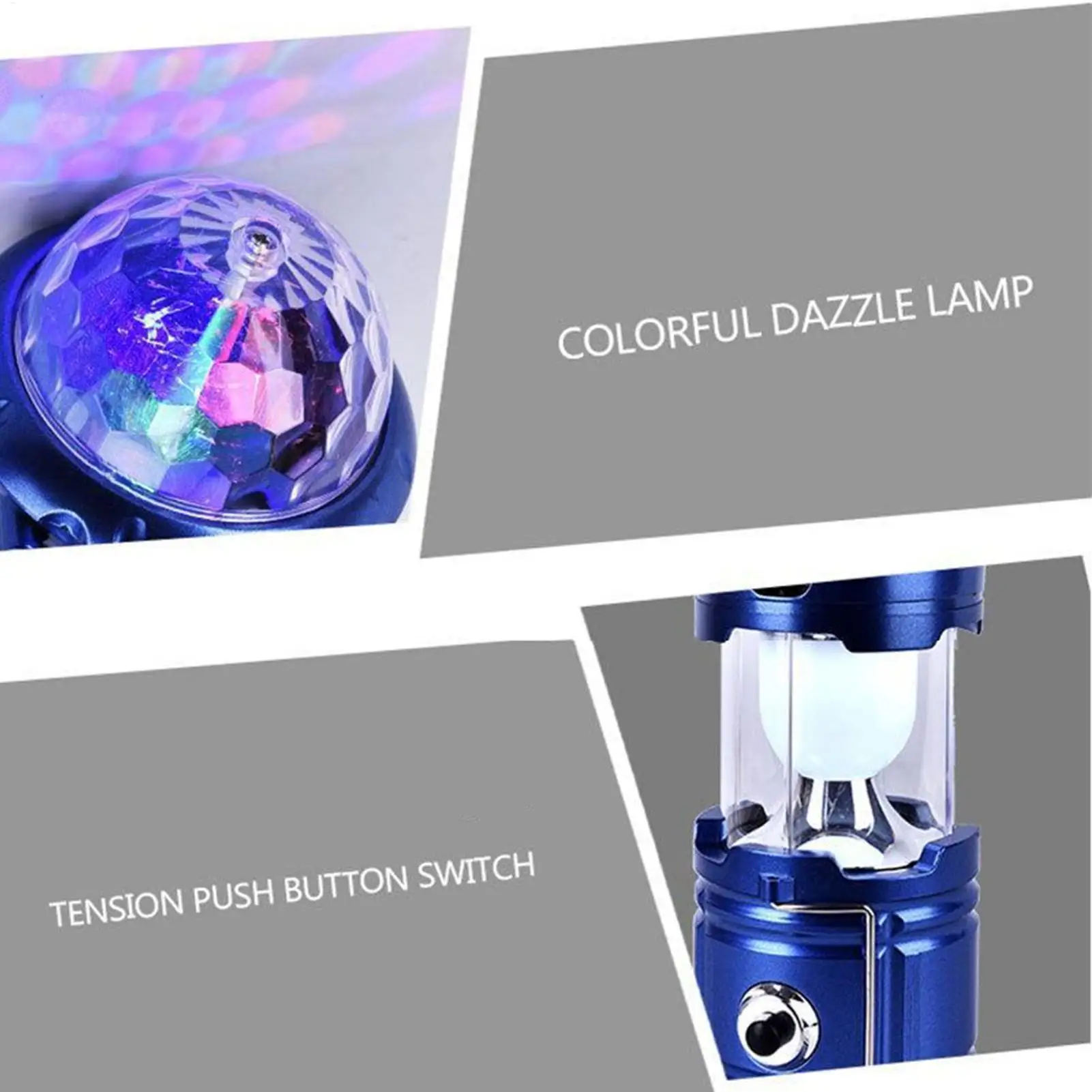 

Camping Lights Portable Colorful LED Lantern Stage Performance Lamp For Hiking Climbing Fishing Picnic Patio Winter Adventure