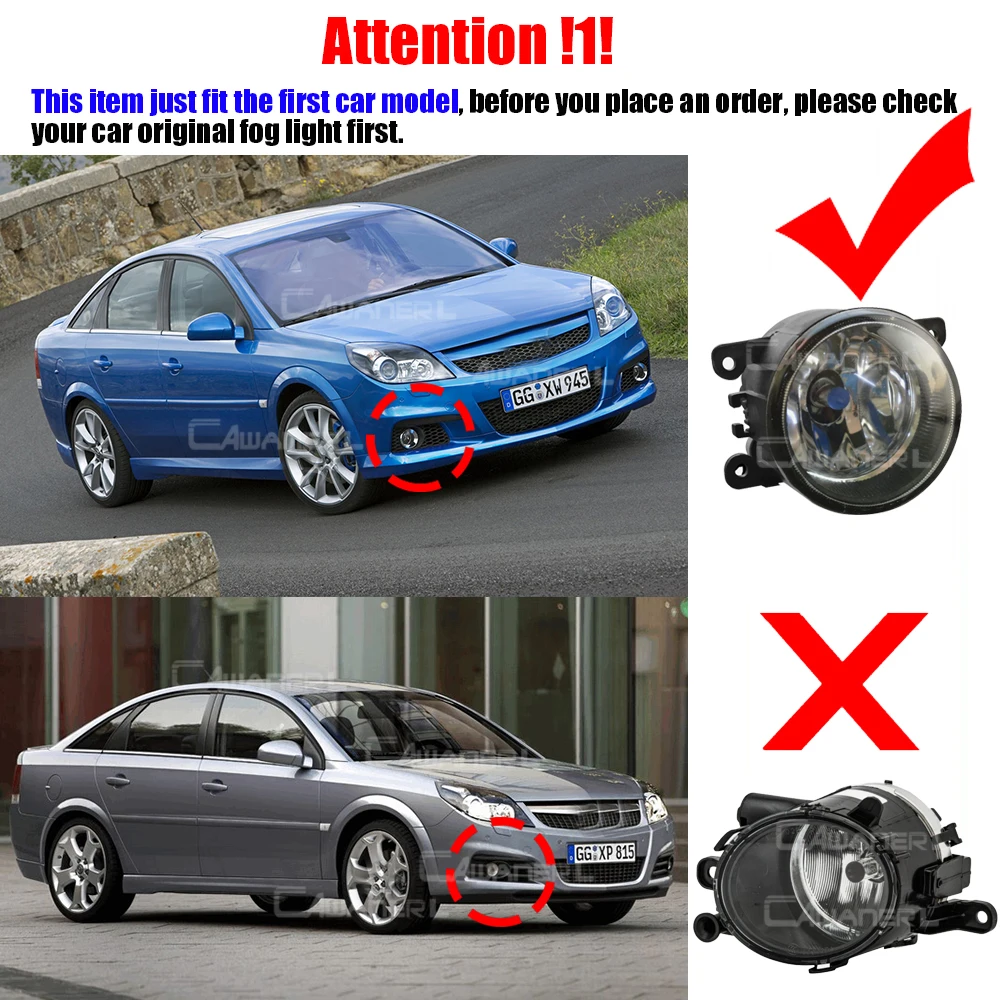 2 Pcs 30W H11 Car Front LED Fog Light Angel Eye Daylight For Vauxhall Opel Vectra C 2005 2006 2007 2008 (Only Fit OPC CRX Model)