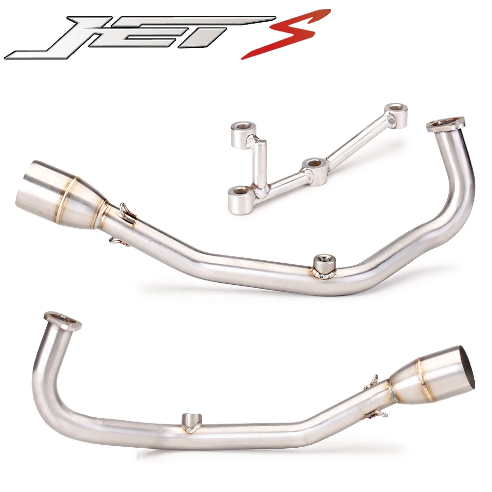 SYM JETS 125 Modify Exhaust Muffler Middle Link Pipe Stainless Steel For SYM JETS 125