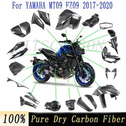 For YAMAHA MT09 FZ09 2017 2018 2019 2020 Motorcycle Accessories Carbon Fiber Retrofit Parts Fairing Fenders Cover Panels Kits